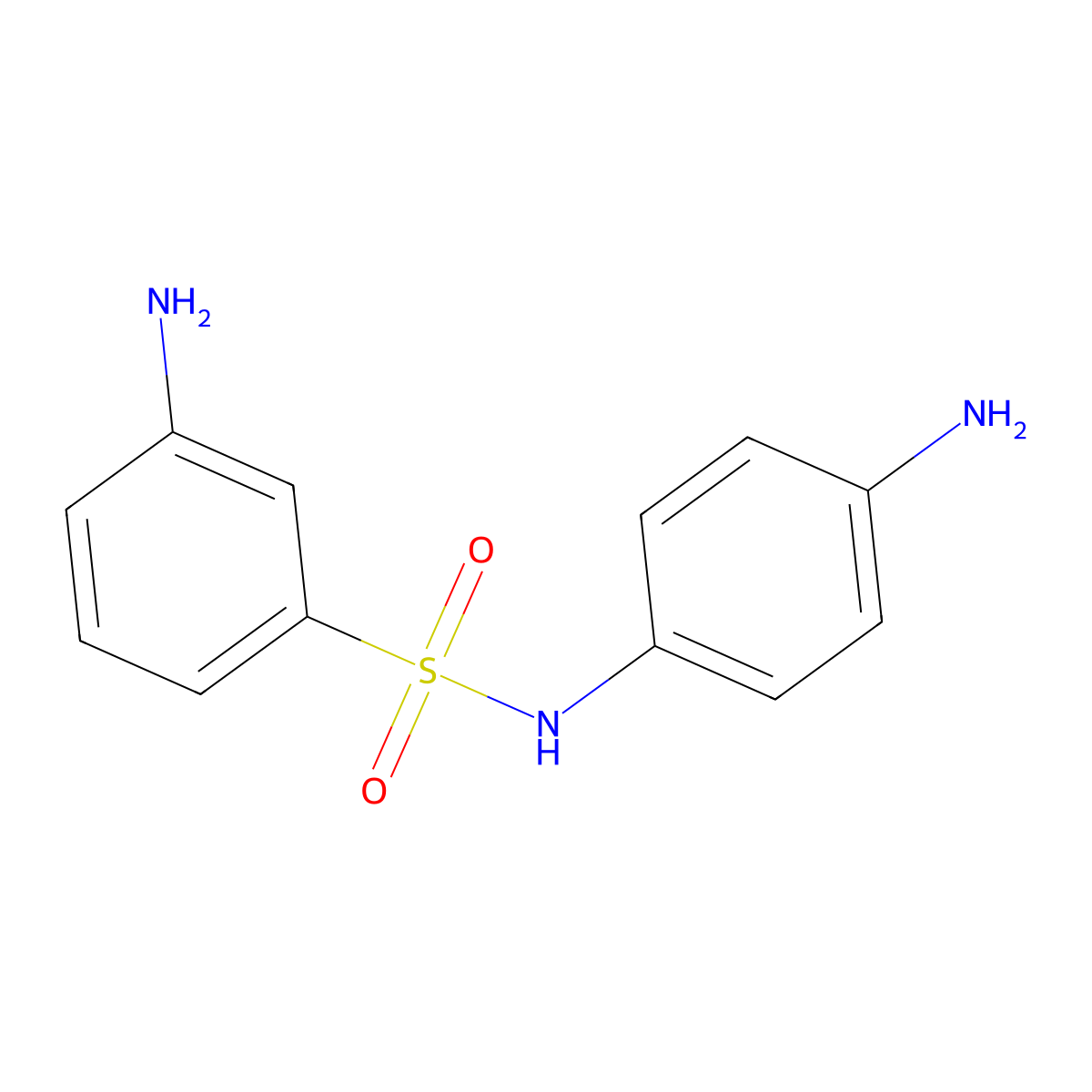 Benzenesulfonamide, 3-amino-N-(4-aminophenyl)- molecular structure, CAS 22197-50-8