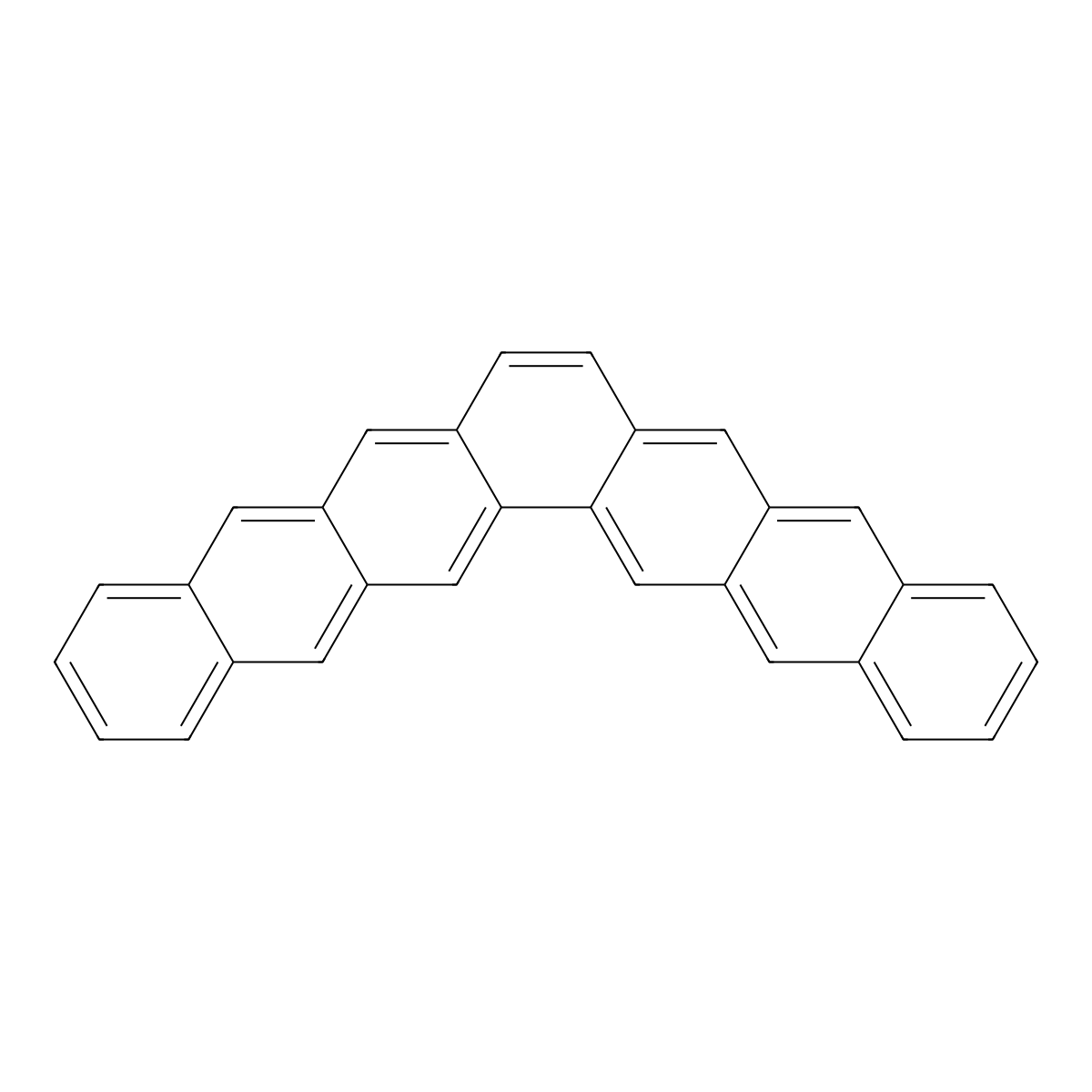 Heptaphene molecular structure, CAS 222-75-3