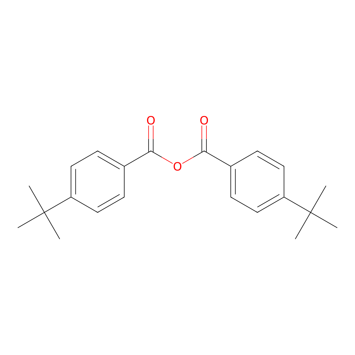 4-tert-Butylbenzoic anhydride molecular structure, CAS 22201-45-2