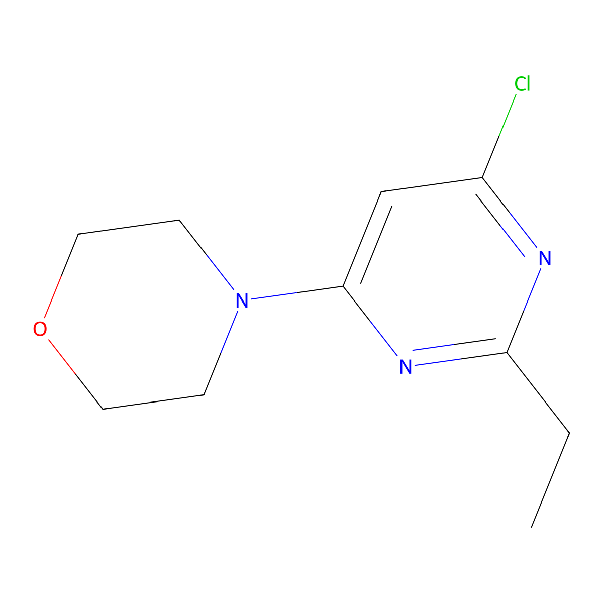 4-(6-Chloro-2-ethylpyrimidin-4-YL)morpholine molecular structure, CAS 22201-80-5