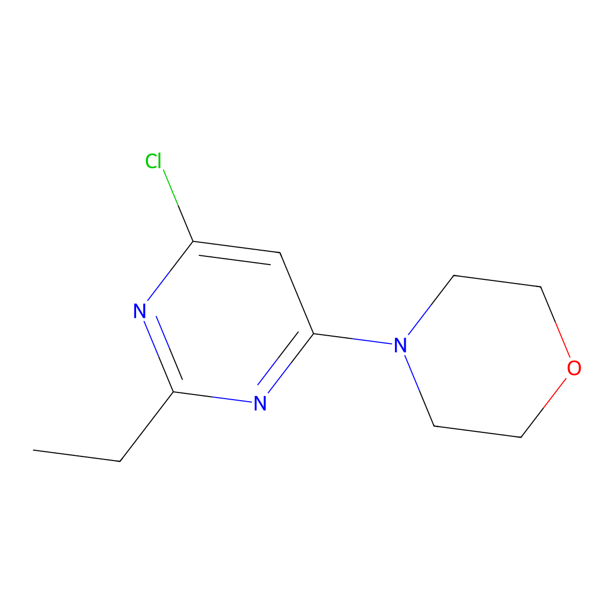 4-(6-Chloro-2-ethylpyrimidin-4-YL)morpholine molecular structure, CAS 22201-80-5