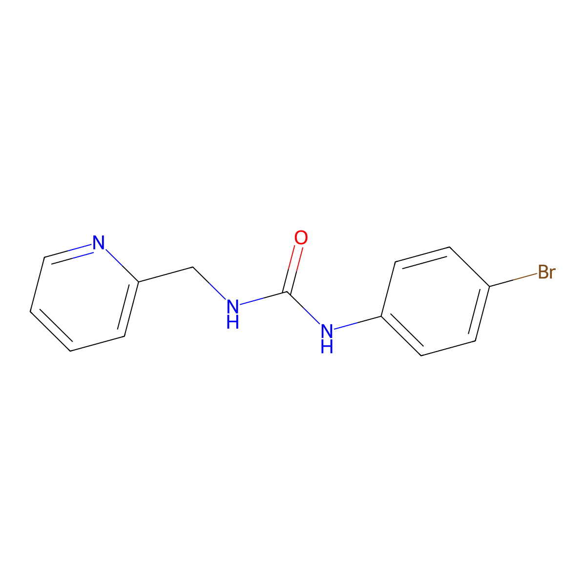 1-(4-Bromophenyl)-3-(pyridin-2-ylmethyl)urea molecular structure, CAS 222017-94-9