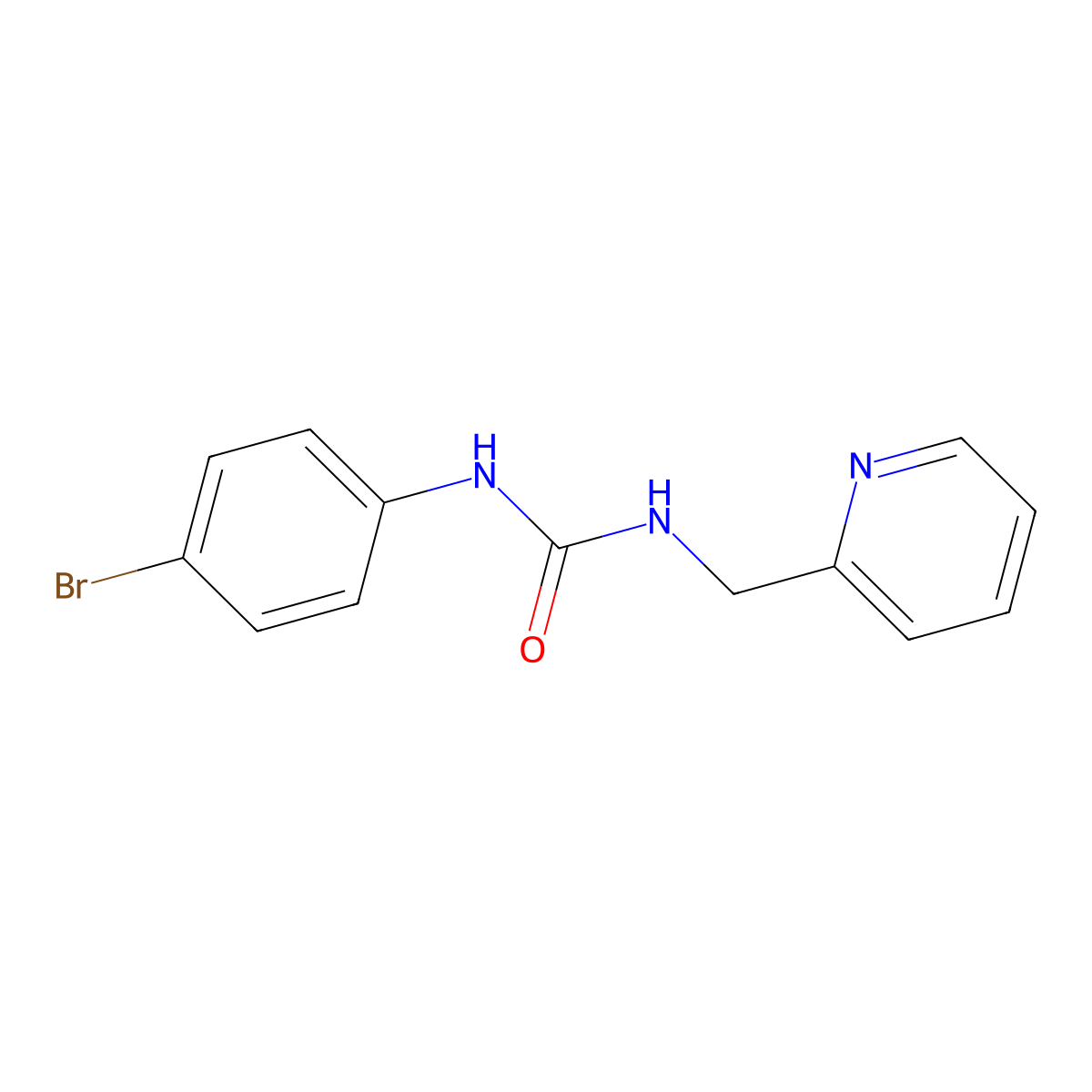 1-(4-Bromophenyl)-3-(pyridin-2-ylmethyl)urea molecular structure, CAS 222017-94-9