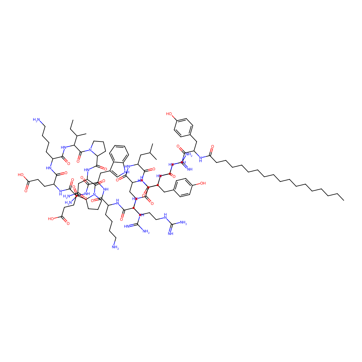 Lyn peptide inhibitor molecular structure, CAS 222018-18-0