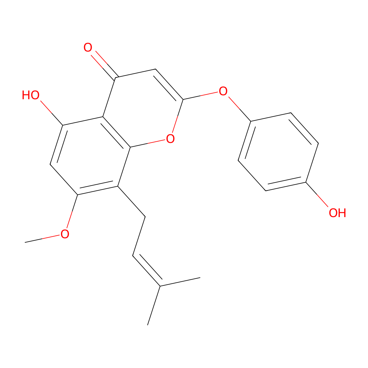 7-O-methylepimedonin G molecular structure, CAS 2220243-40-1