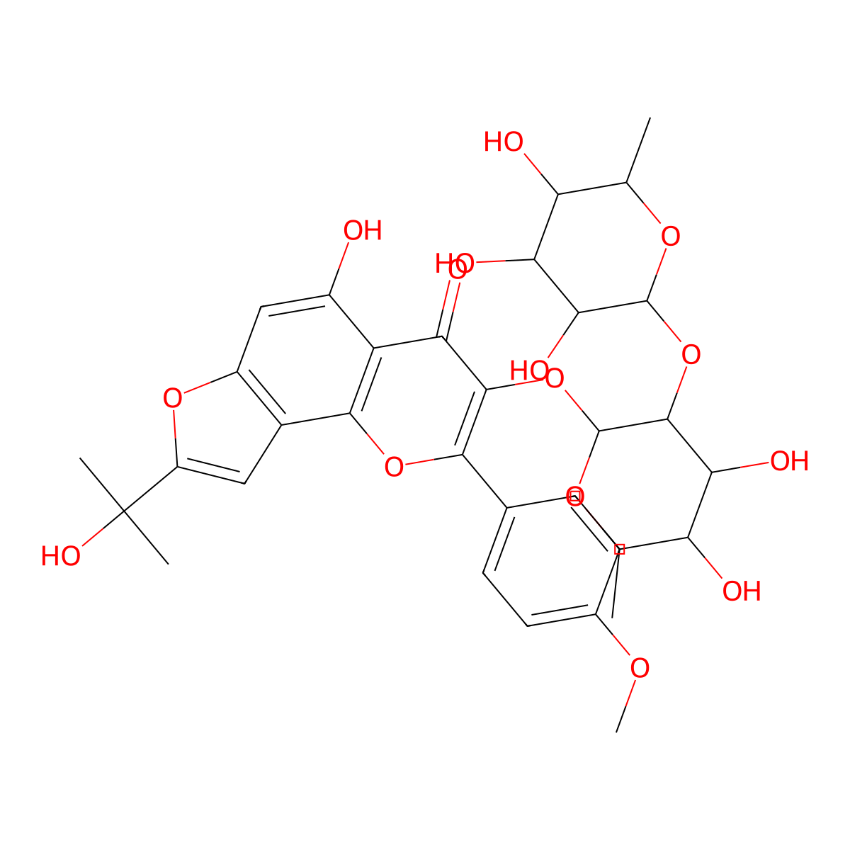 3"-O-Desmethylspinorhamnoside molecular structure, CAS 2220243-41-2
