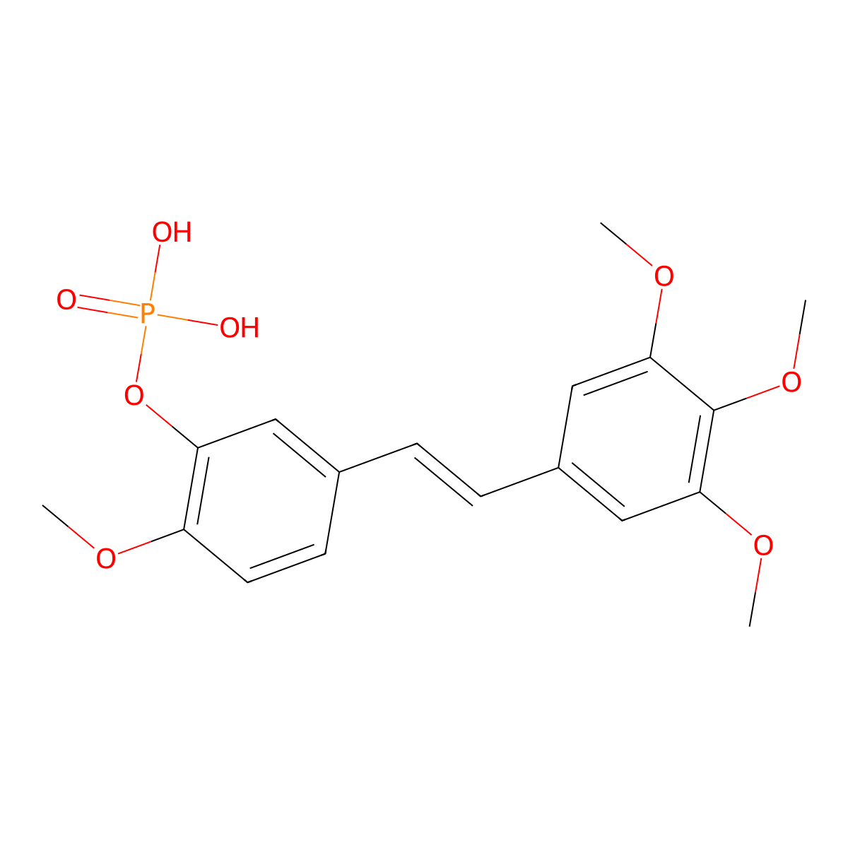 Fosbretabulin molecular structure, CAS 222030-63-9