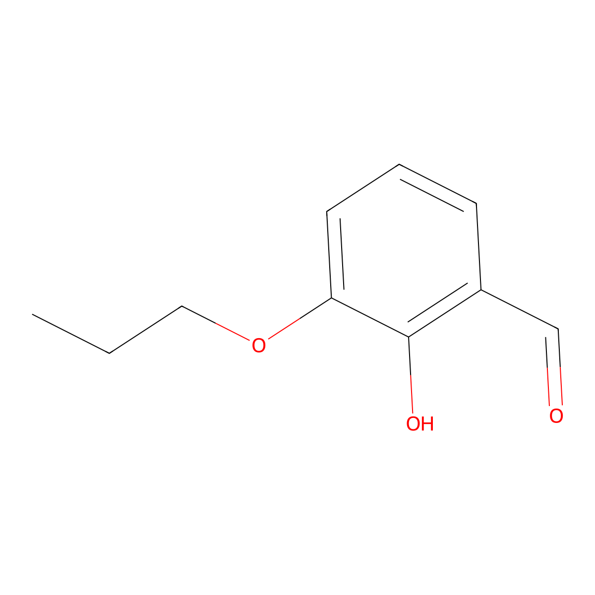2-Hydroxy-3-propoxybenzaldehyde molecular structure, CAS 222031-84-7