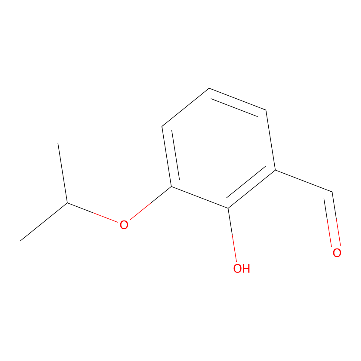 2-Hydroxy-3-Isopropoxybenzaldehyde molecular structure, CAS 222031-87-0