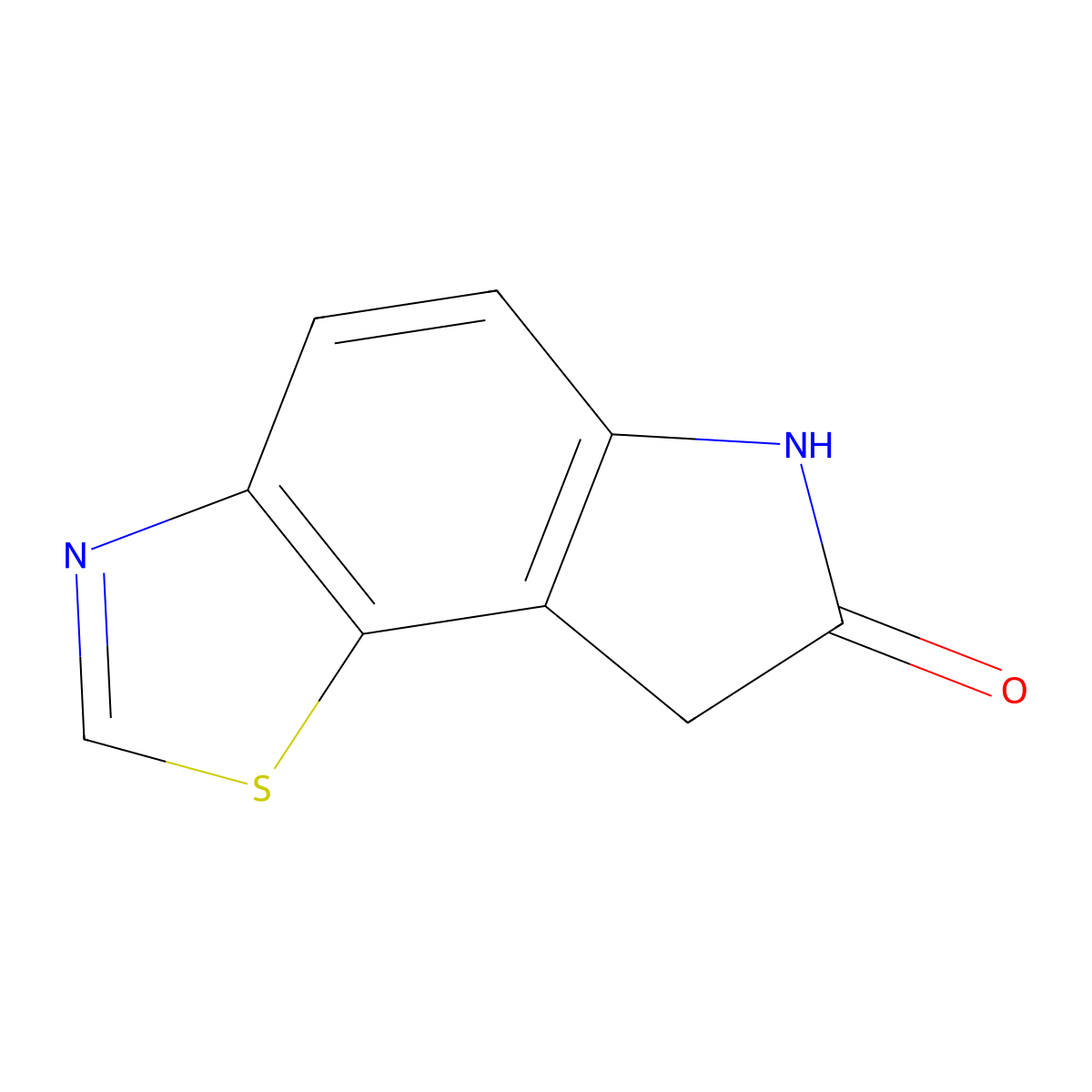 6H-thiazolo[5,4-e]indol-7(8H)-one molecular structure, CAS 222036-27-3