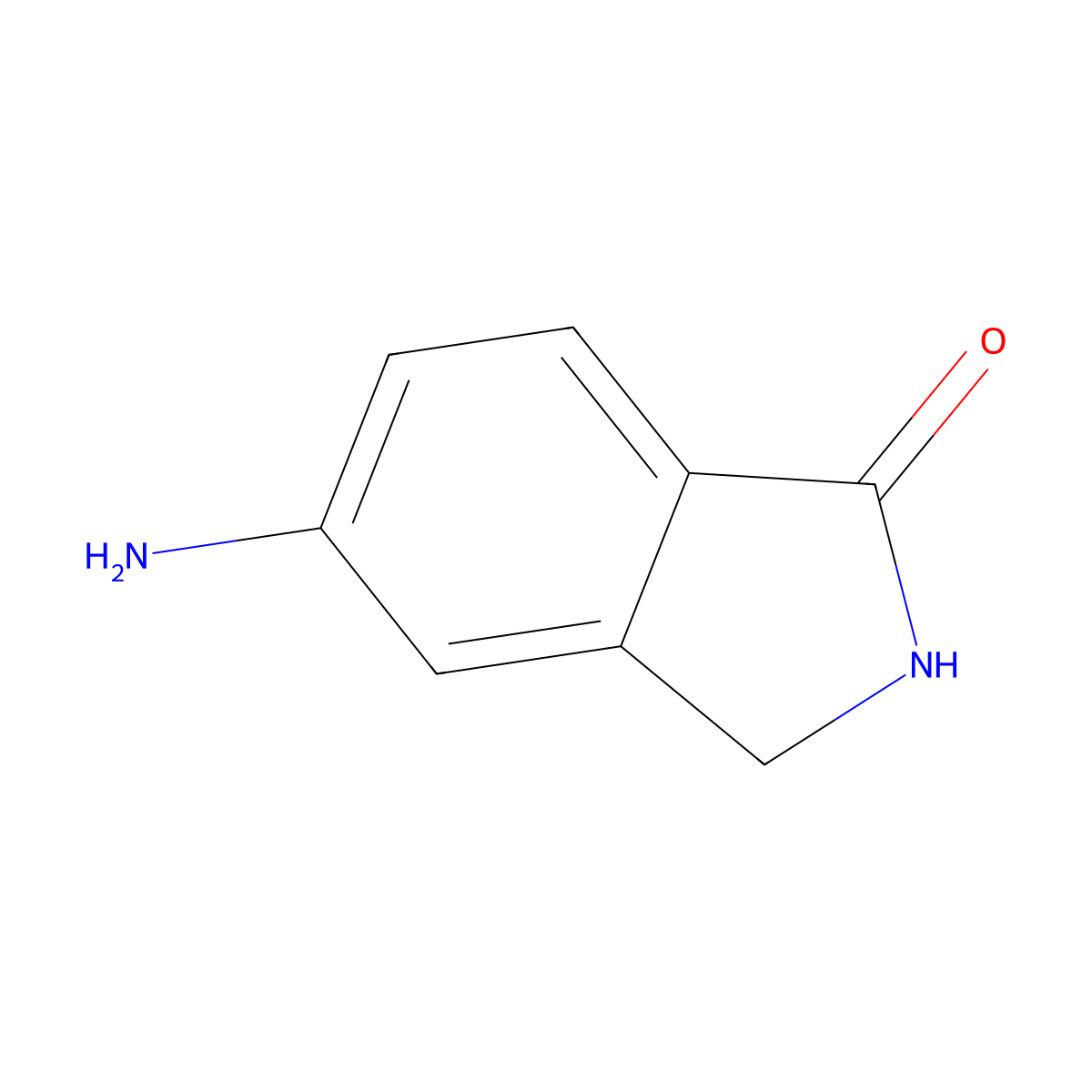 5-Amino-2,3-dihydro-isoindol-1-one molecular structure, CAS 222036-66-0