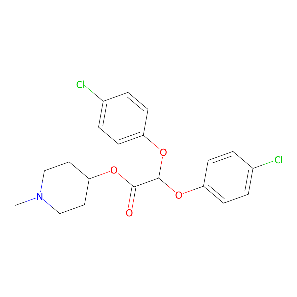 Lifibrate molecular structure, CAS 22204-91-7
