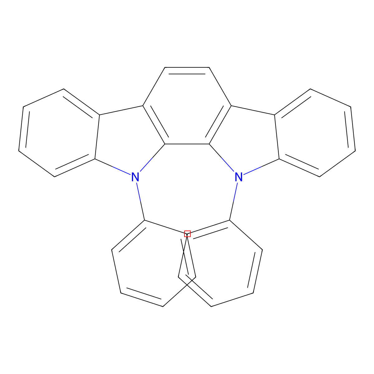 11,12-Diphenyl-11,12-dihydroindolo[2,3-a]carbazole molecular structure, CAS 222044-88-4