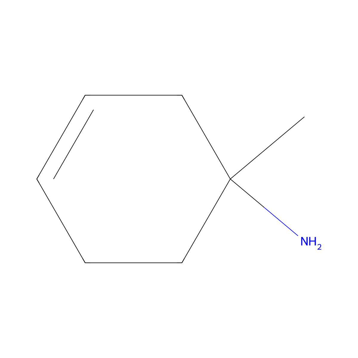 3-Cyclohexen-1-amine, 1-methyl- molecular structure, CAS 22209-23-0