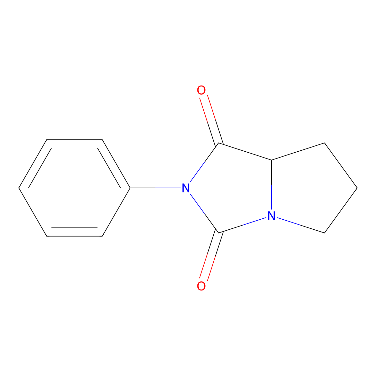 2-phenyltetrahydro-1H-pyrrolo[1,2-c]imidazole-1,3(2H)-dione molecular structure, CAS 2221-09-2