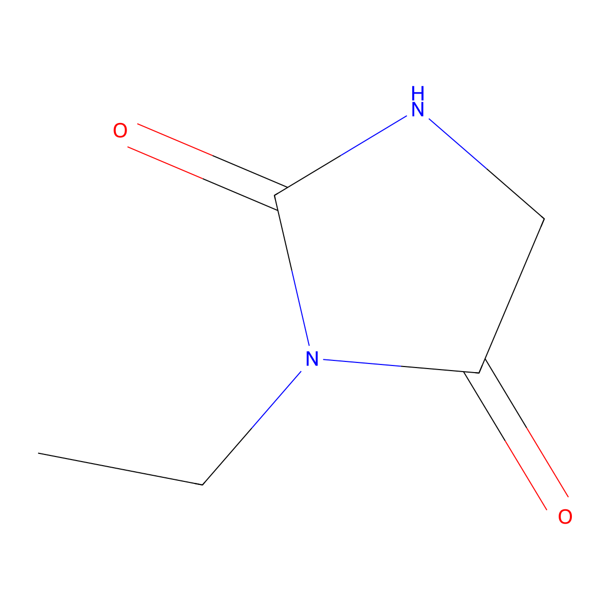 3-Ethylimidazolidine-2,4-dione molecular structure, CAS 2221-20-7