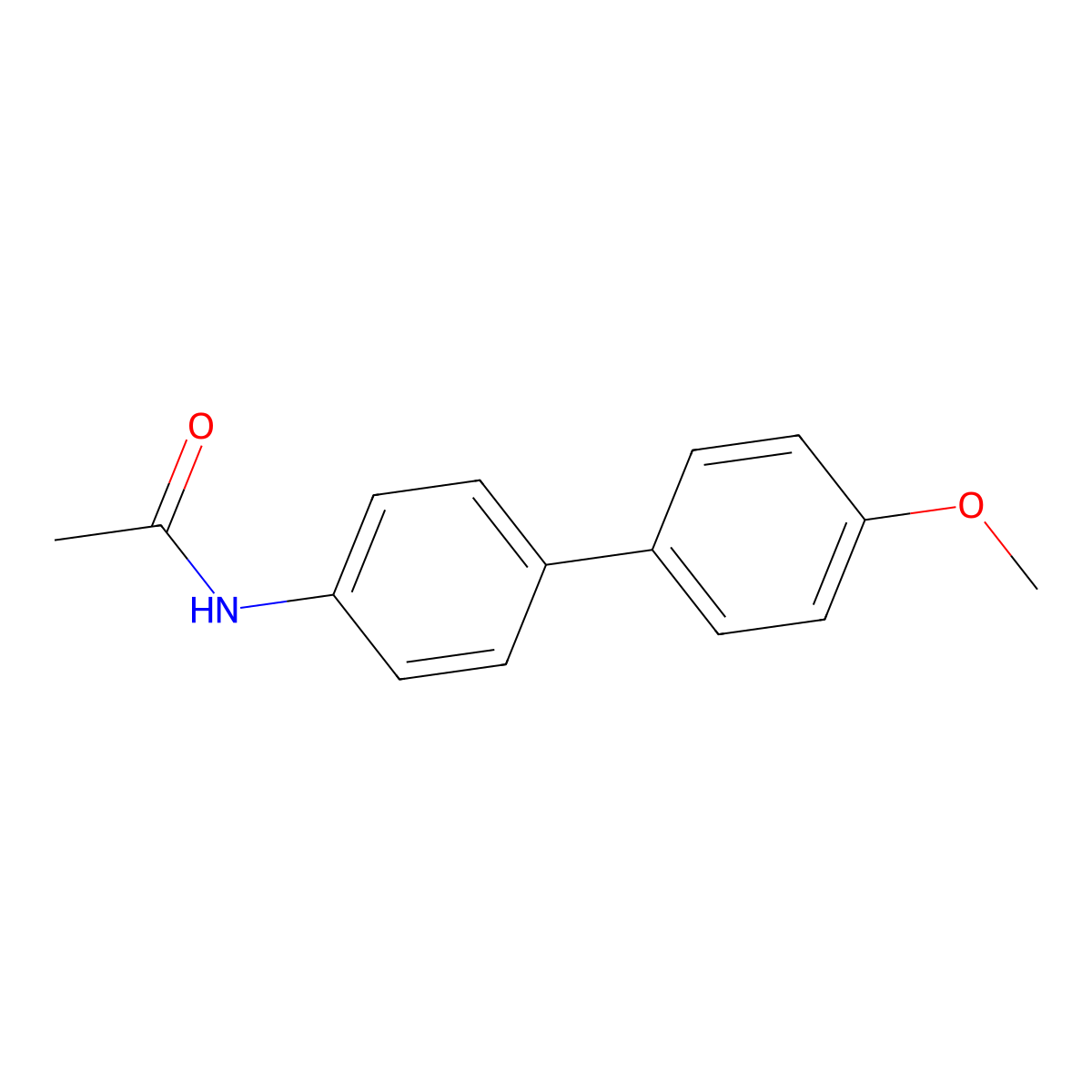N-(4'-Methoxy[1,1'-biphenyl]-4-yl)acetamide molecular structure, CAS 2221-22-9