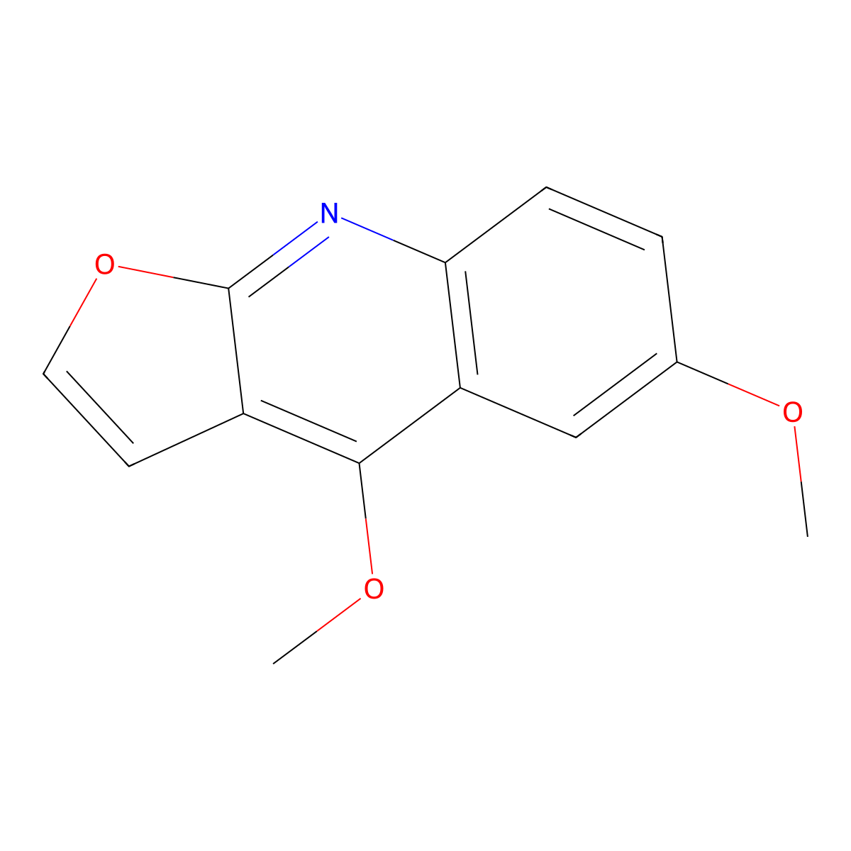 Pteleine molecular structure, CAS 2221-41-2