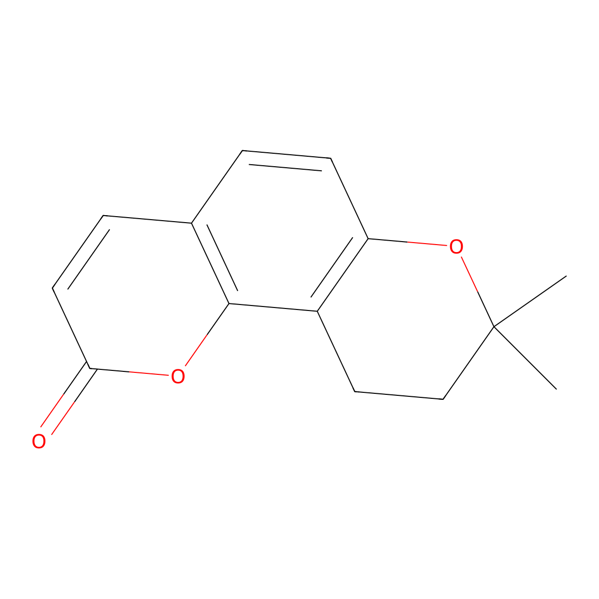 Dihydroseselin molecular structure, CAS 2221-66-1