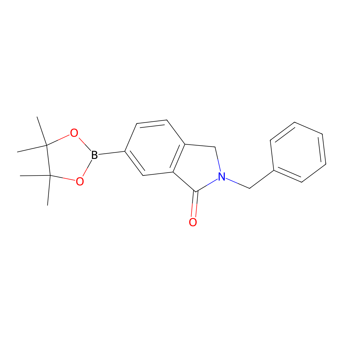2-Benzyl-6-(4,4,5,5-tetramethyl-1,3,2-dioxaborolan-2-YL)isoindolin-1-one molecular structure, CAS 2221016-69-7