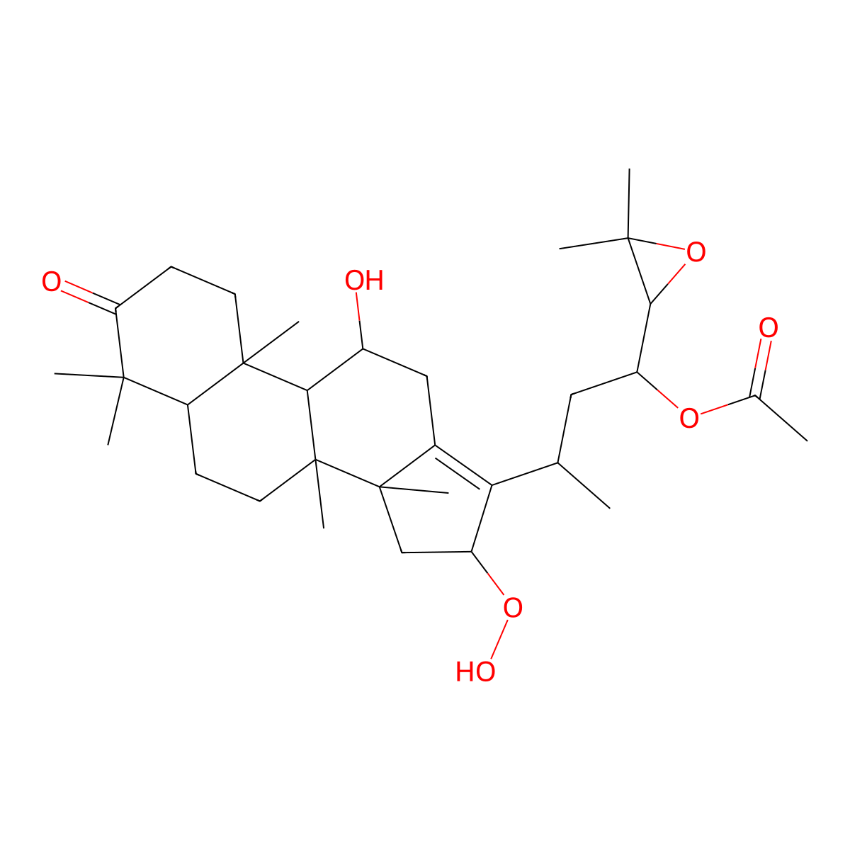 16beta-Hydroperoxyalisol B 23-acetate molecular structure, CAS 2221029-54-3