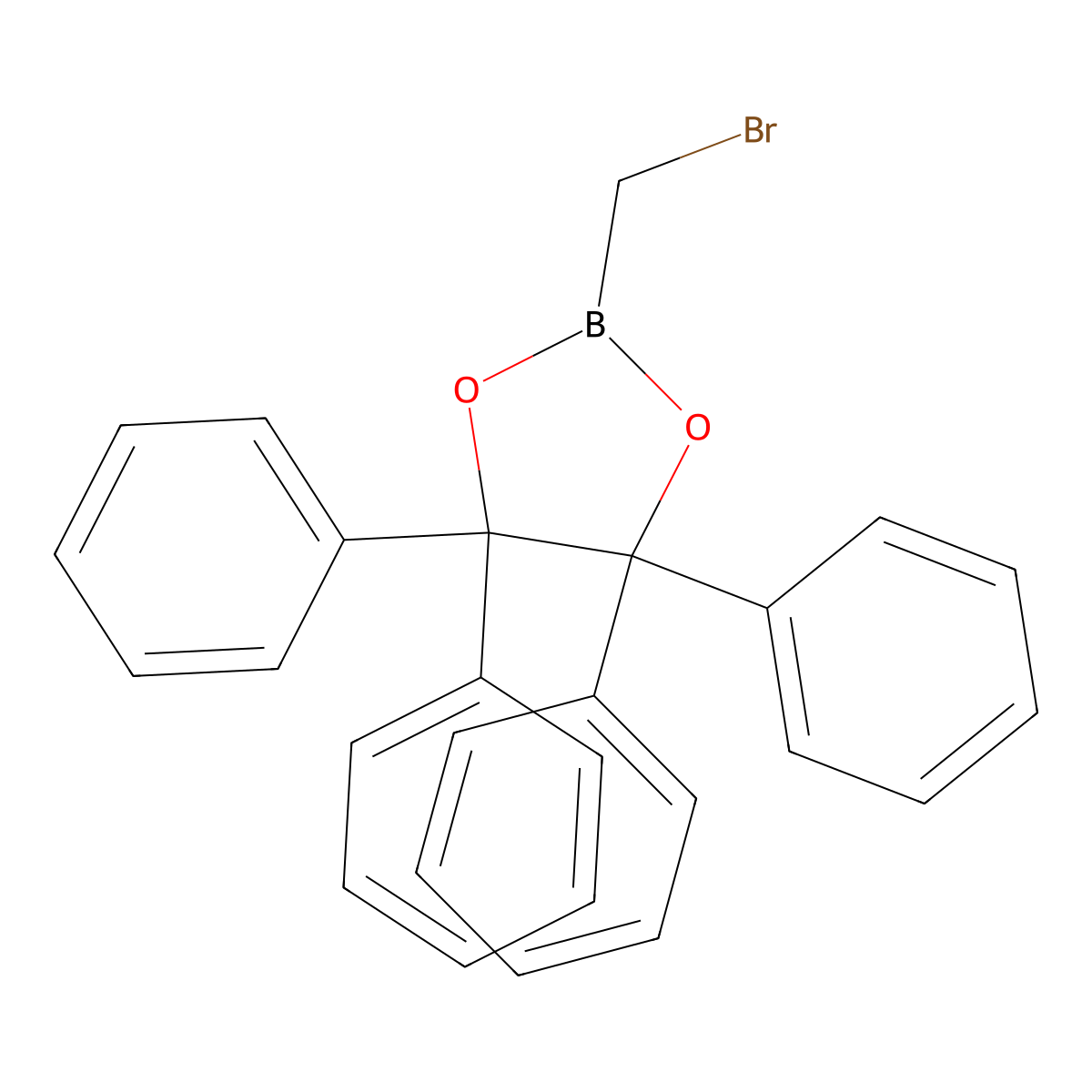 2-(Bromomethyl)-4,4,5,5-tetraphenyl-1,3,2-dioxaborolane molecular structure, CAS 2221047-37-4