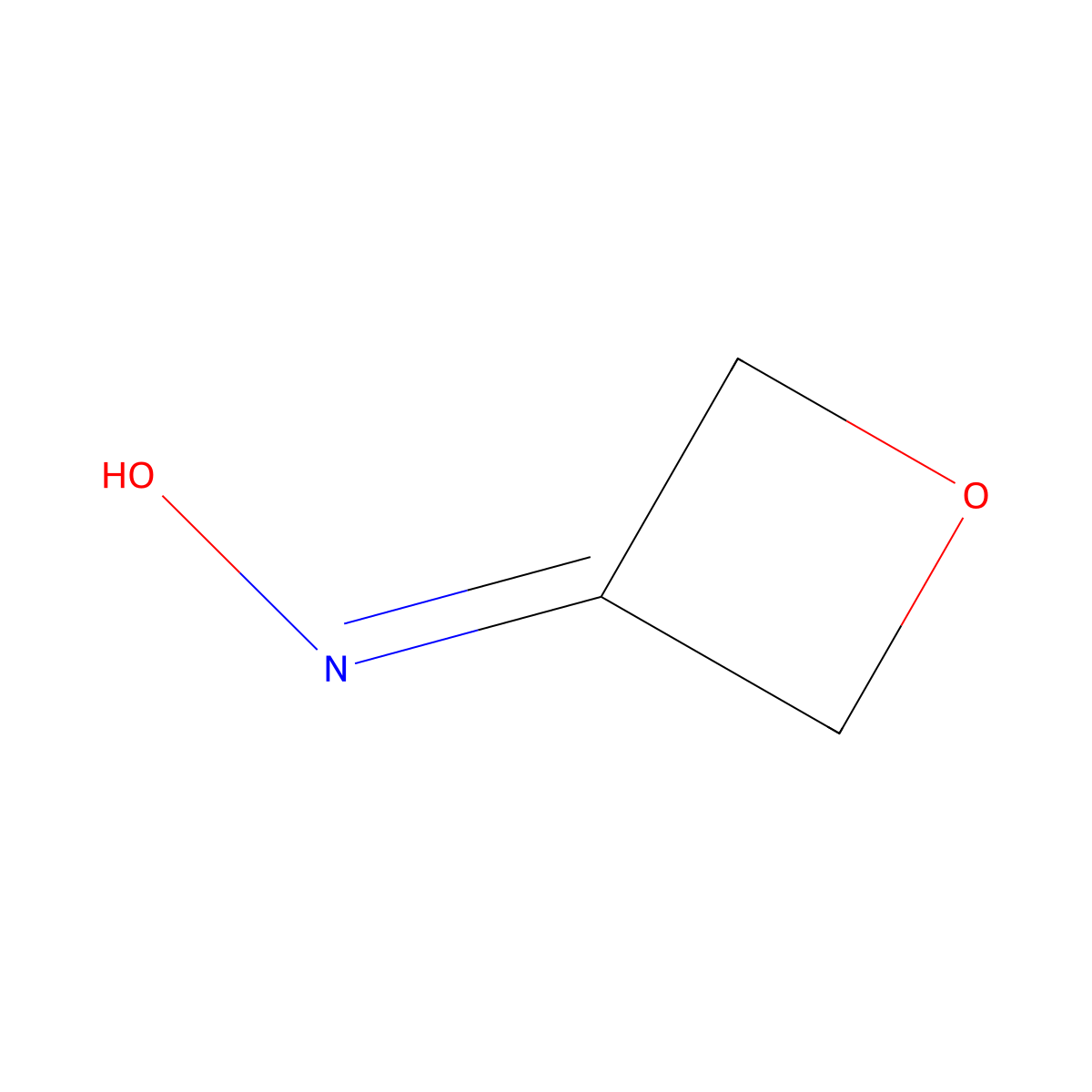 N-Oxetan-3-ylidenehydroxylamine molecular structure, CAS 22214-13-7