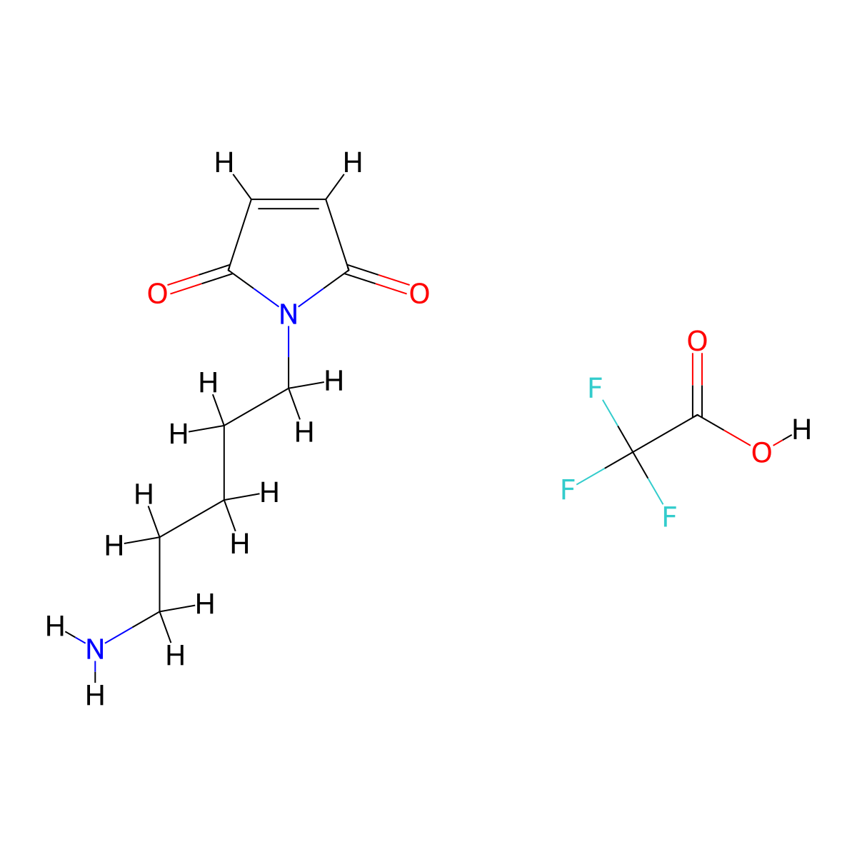 1-(5-Aminopentyl)-1H-pyrrole-2,5-dione 2,2,2-Trifluoroacetate molecular structure, CAS 222159-87-7