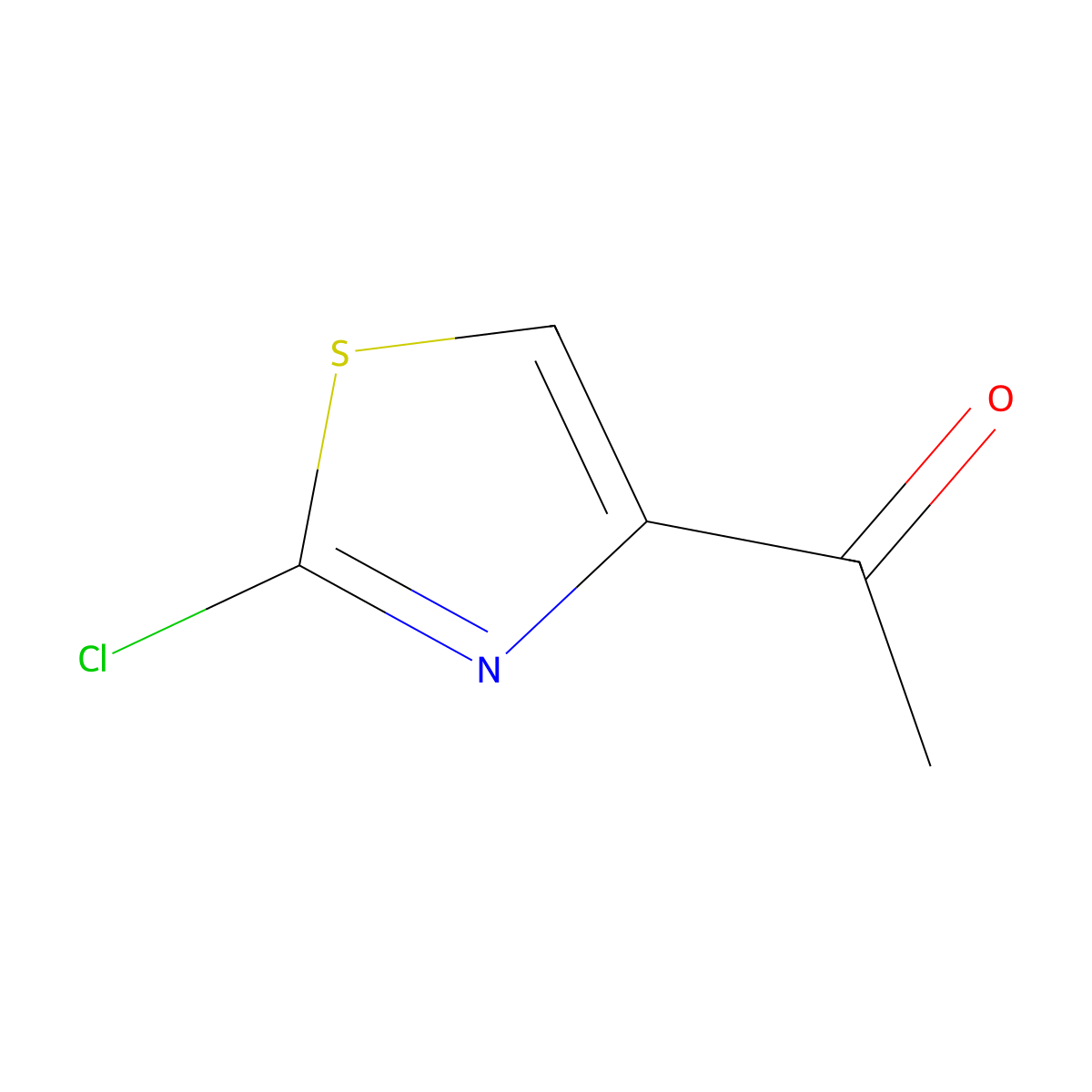 1-(2-Chloro-1,3-thiazol-4-yl)ethan-1-one molecular structure, CAS 222169-08-6