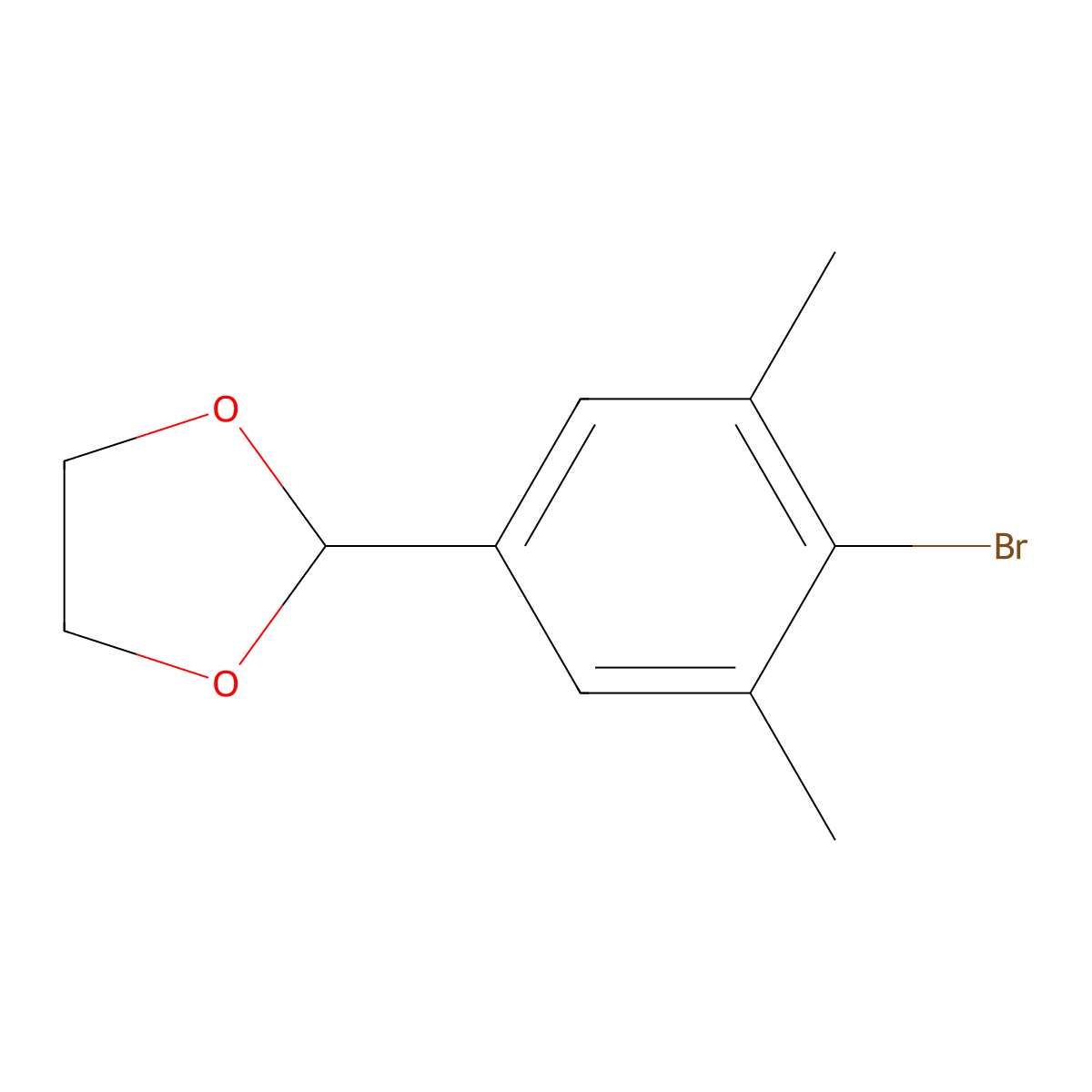 2-(4-Bromo-3,5-dimethylphenyl)-1,3-Dioxolane molecular structure, CAS 2221812-45-7