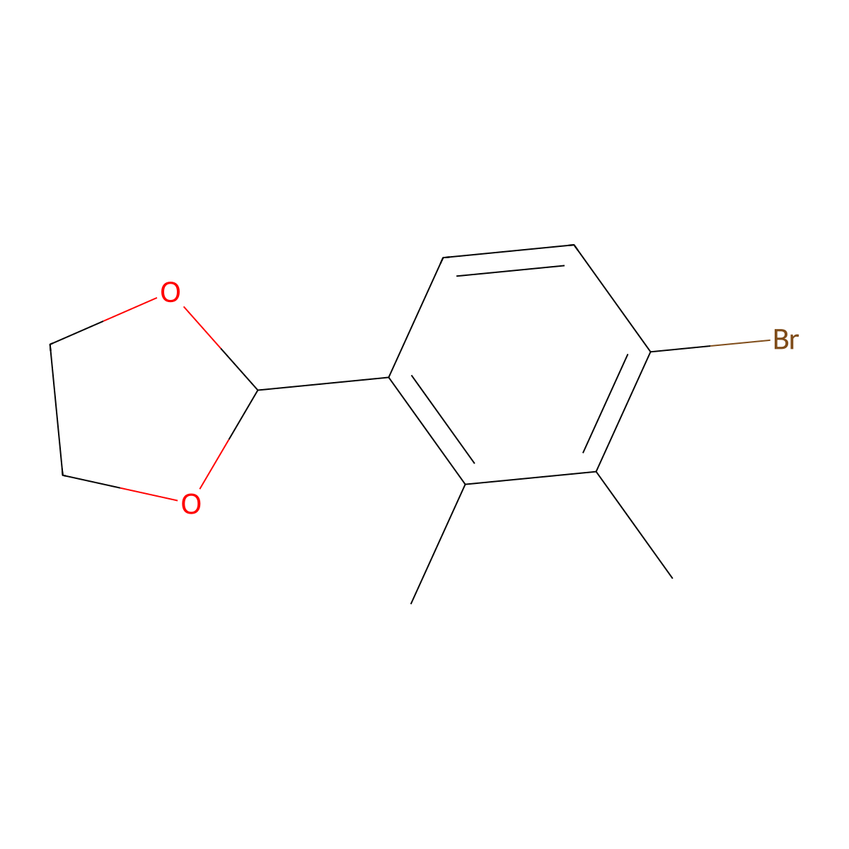 2-(4-Bromo-2,3-dimethylphenyl)-1,3-dioxolane molecular structure, CAS 2221812-47-9