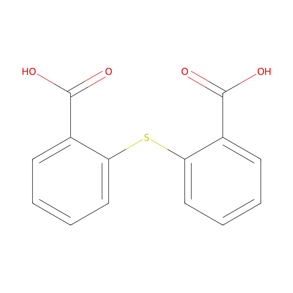 2,2'-Thiodibenzoic acid molecular structure, CAS 22219-02-9