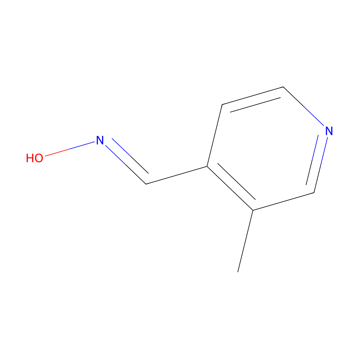 4-Pyridinecarboxaldehyde,3-methyl-,oxime(9CI) molecular structure, CAS 222191-28-8