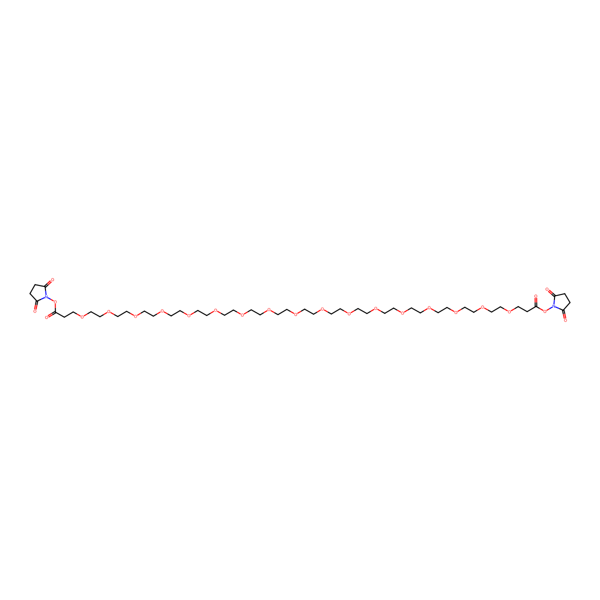 Bis-PEG17-NHS ester molecular structure, CAS 2221948-93-0