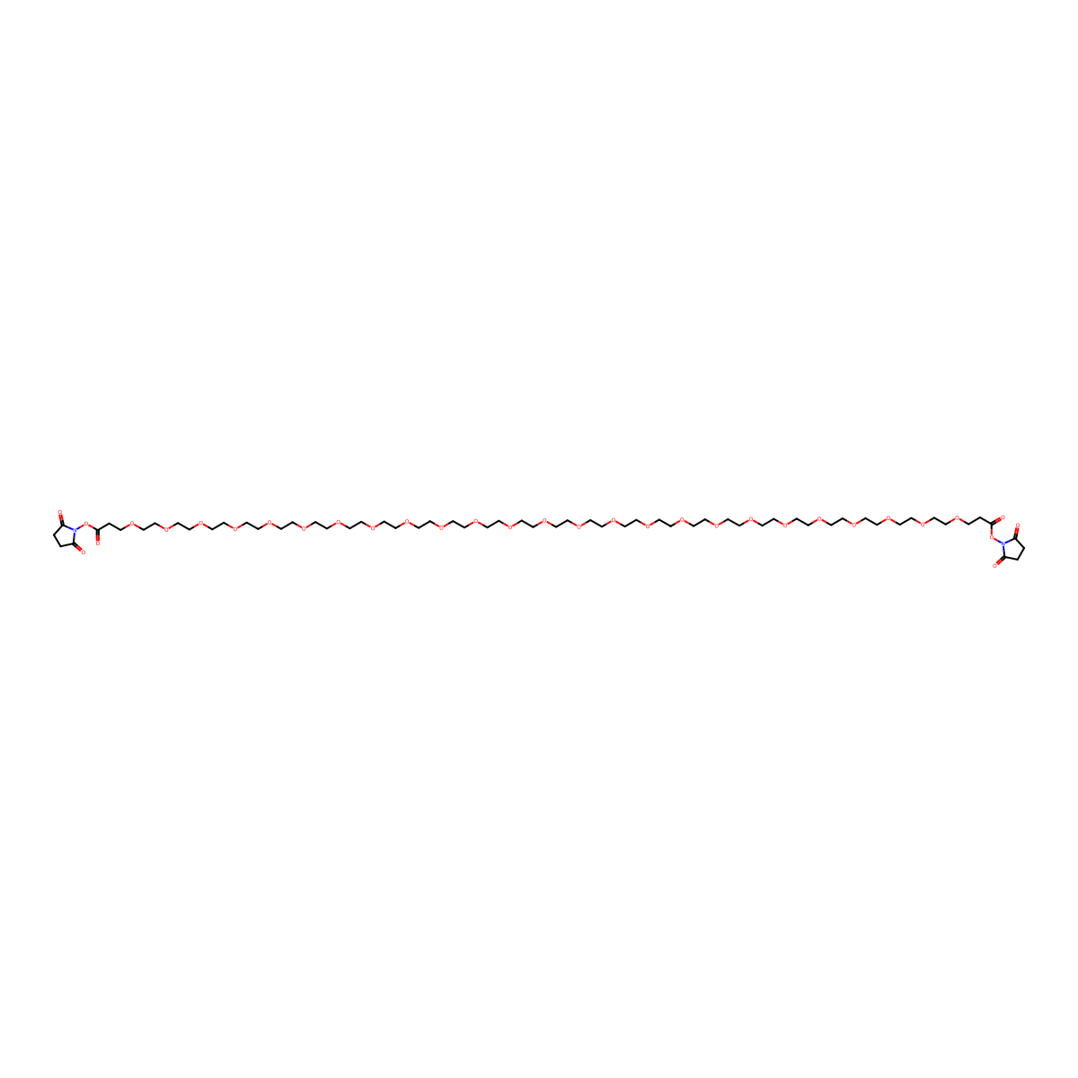 Bis-PEG25-NHS ester molecular structure, CAS 2221948-96-3