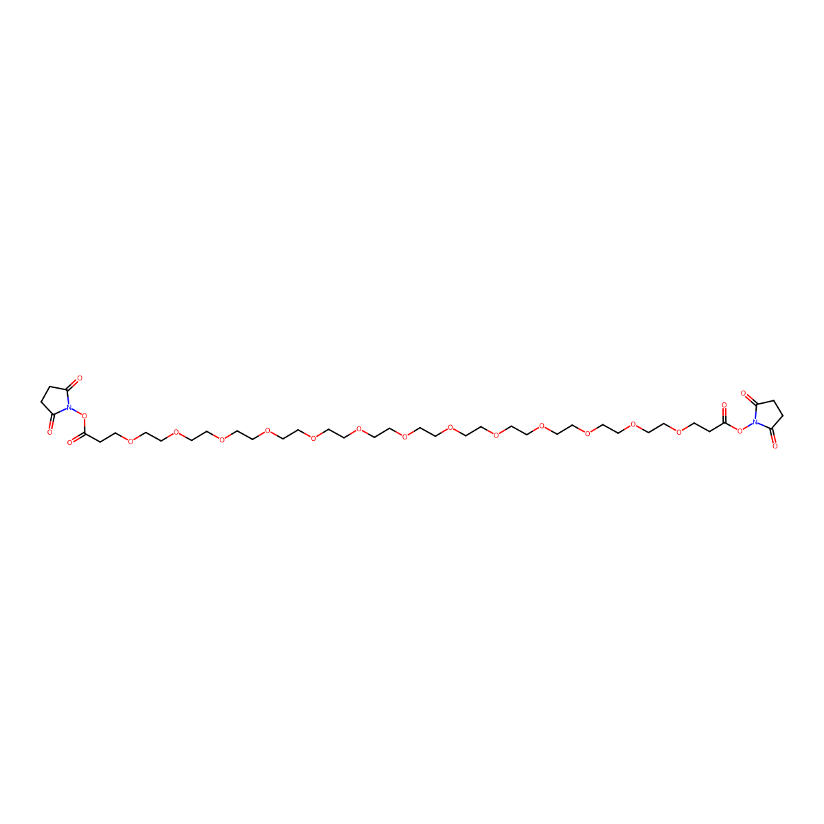 Bis-PEG13-NHS ester molecular structure, CAS 2221949-00-2