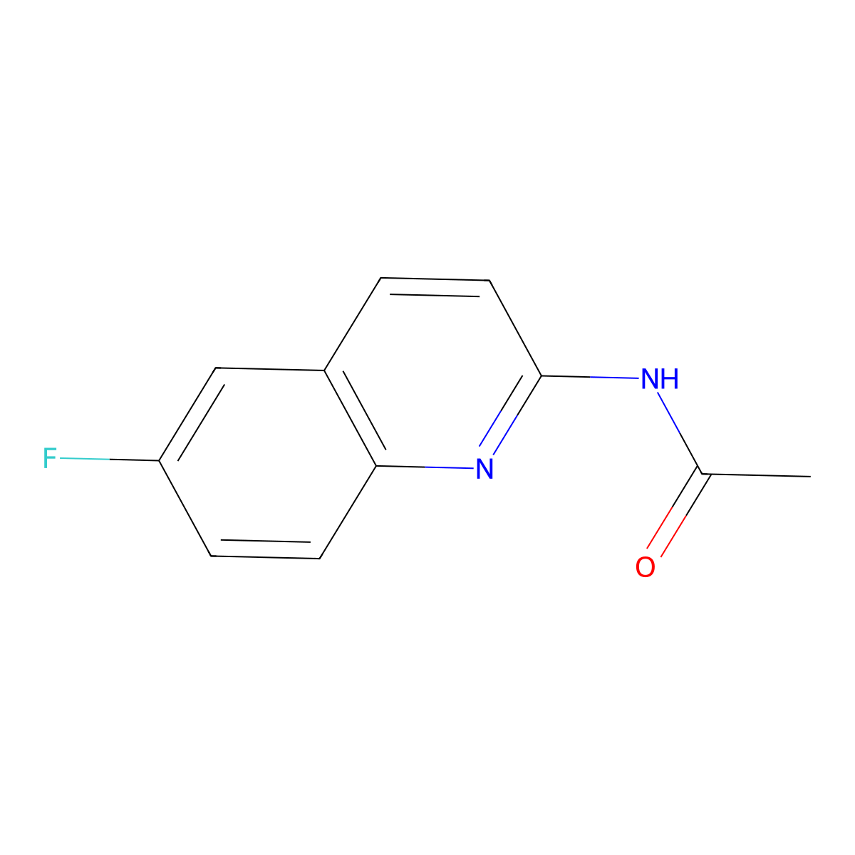 N-(6-Fluoroquinolin-2-yl)acetamide molecular structure, CAS 2221953-64-4