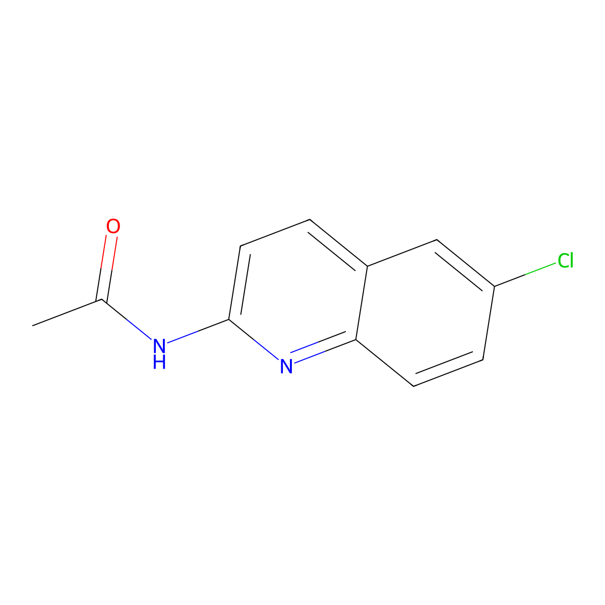N-(6-Chloroquinolin-2-yl)acetamide molecular structure, CAS 2221953-66-6