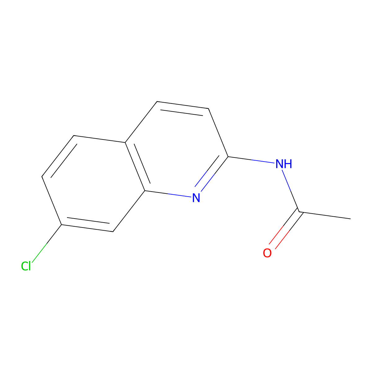 N-(7-Chloroquinolin-2-yl)acetamide molecular structure, CAS 2221953-67-7