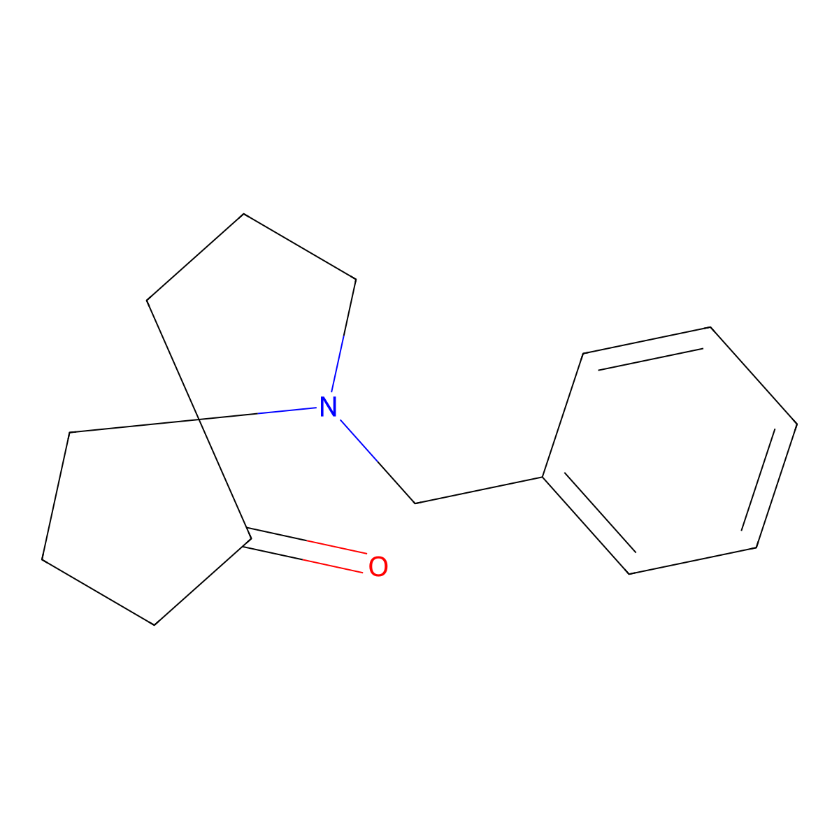 1-Benzyl-1-azaspiro[4.4]nonan-9-one molecular structure, CAS 2221965-34-8
