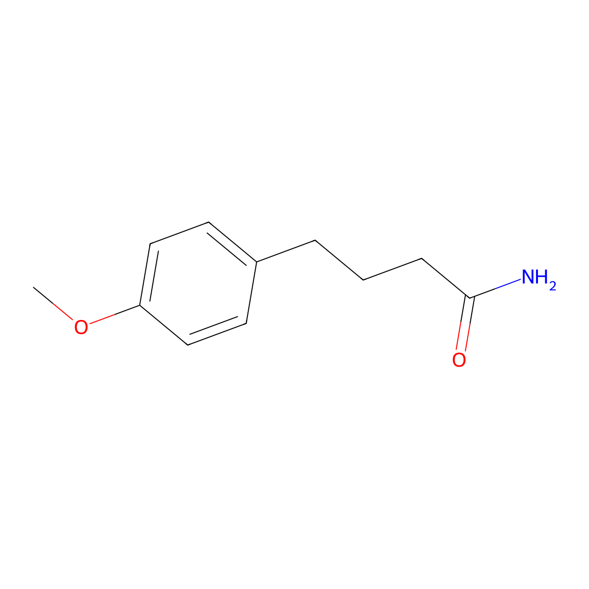 4-(4-Methoxyphenyl)butanamide molecular structure, CAS 2222-15-3