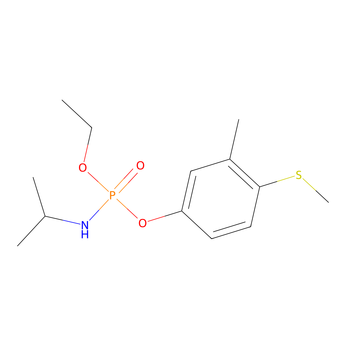 Fenamiphos molecular structure, CAS 2222-92-6