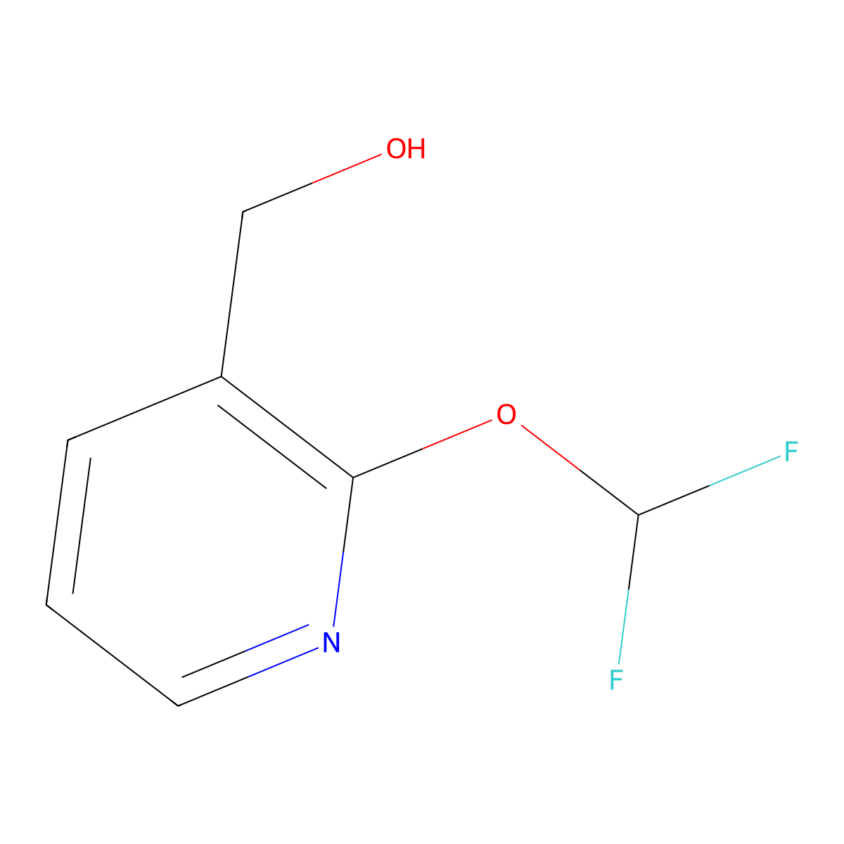 (2-(Difluoromethoxy)pyridin-3-yl)methanol molecular structure, CAS 2222104-49-4
