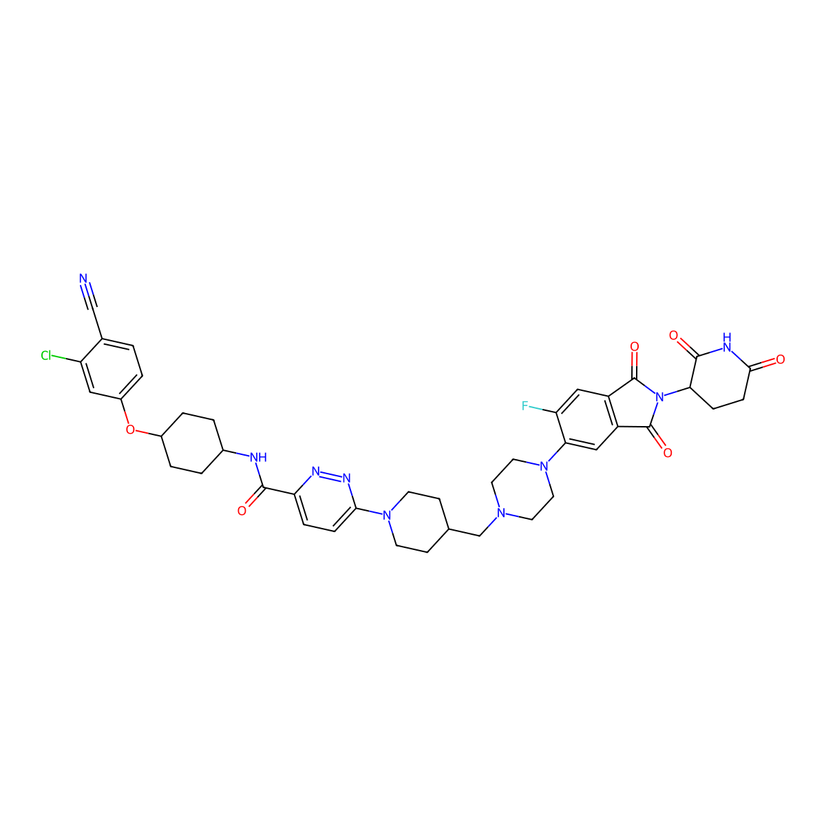 Bavdegalutamide molecular structure, CAS 2222112-77-6