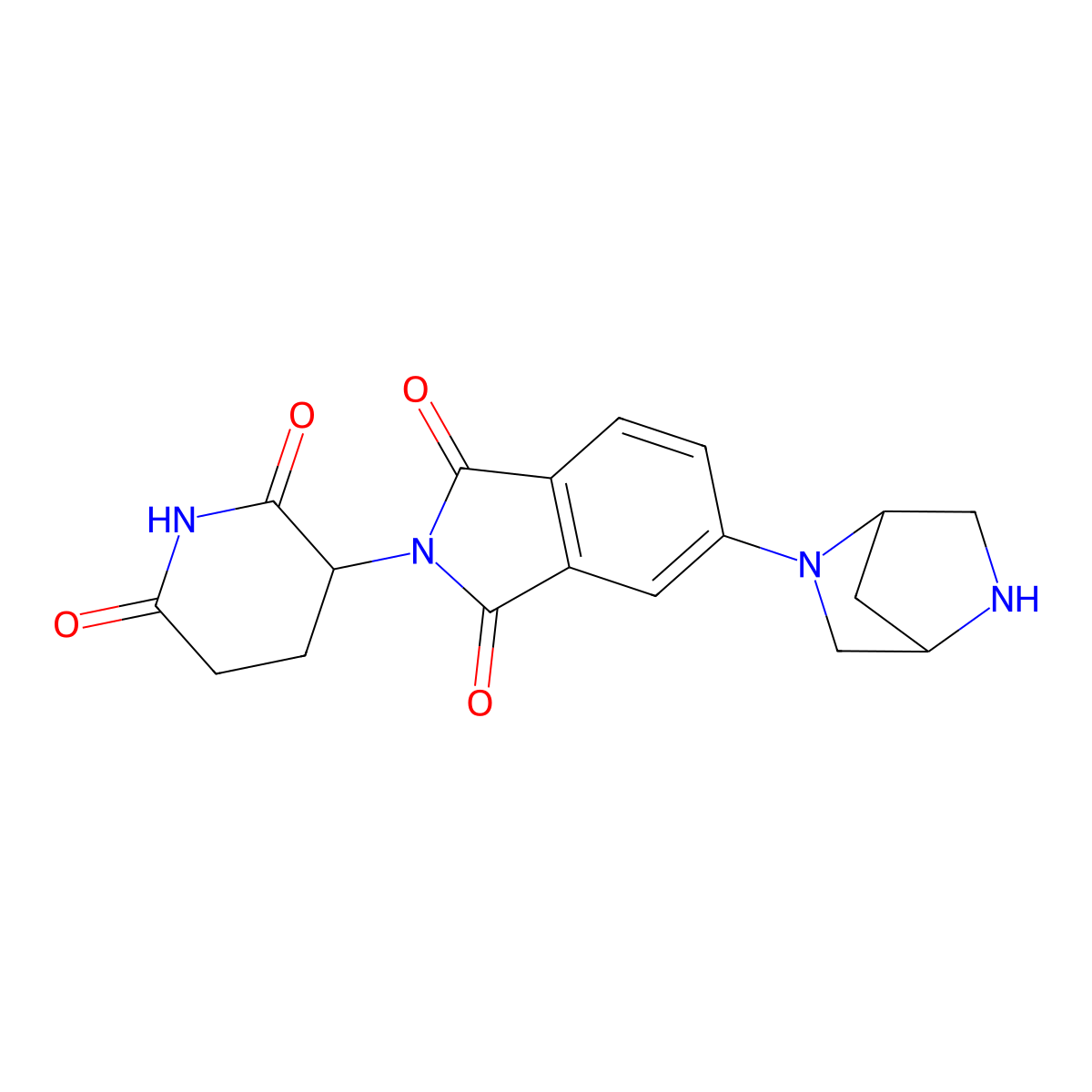5-[(1S,4S)-2,5-diazabicyclo[2.2.1]heptan-2-yl]-2-(2,6-dioxopiperidin-3-yl)-2,3-dihydro-1H-isoindole-1,3-dione molecular structure, CAS 2222116-89-2