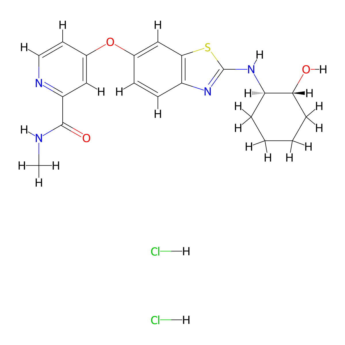 Sotuletinib dihydrochloride molecular structure, CAS 2222138-40-9