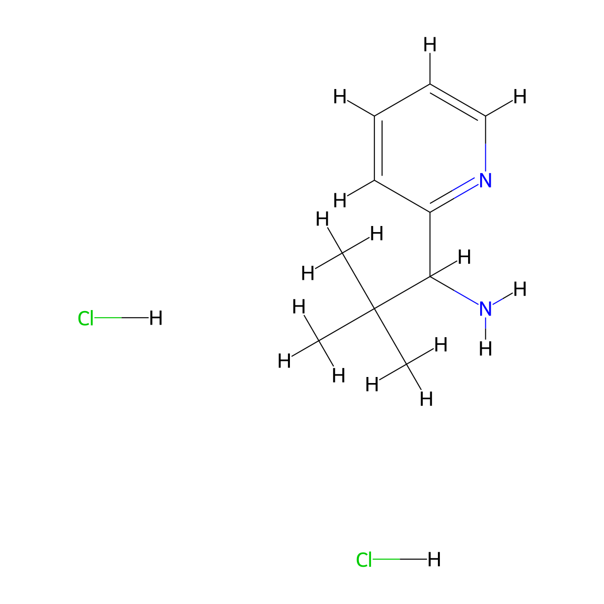 2,2-Dimethyl-1-(pyridin-2-yl)propan-1-amine dihydrochloride molecular structure, CAS 2222144-73-0