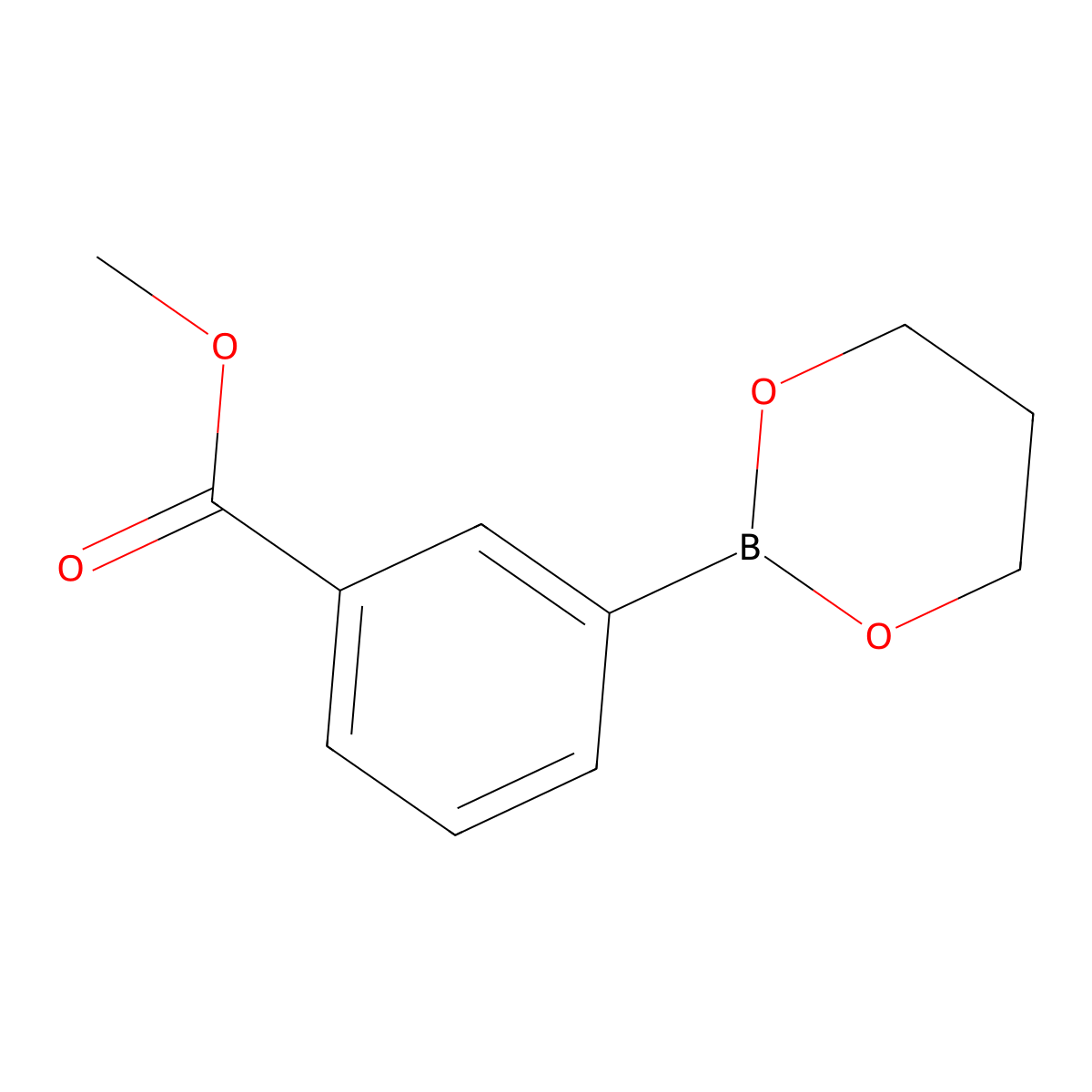 Methyl 3-(1,3,2-dioxaborinan-2-yl)benzoate molecular structure, CAS 2222401-85-4