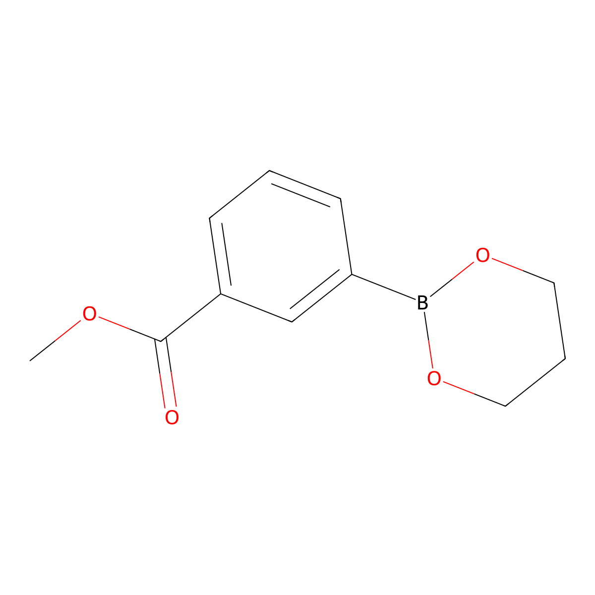 Methyl 3-(1,3,2-dioxaborinan-2-yl)benzoate molecular structure, CAS 2222401-85-4