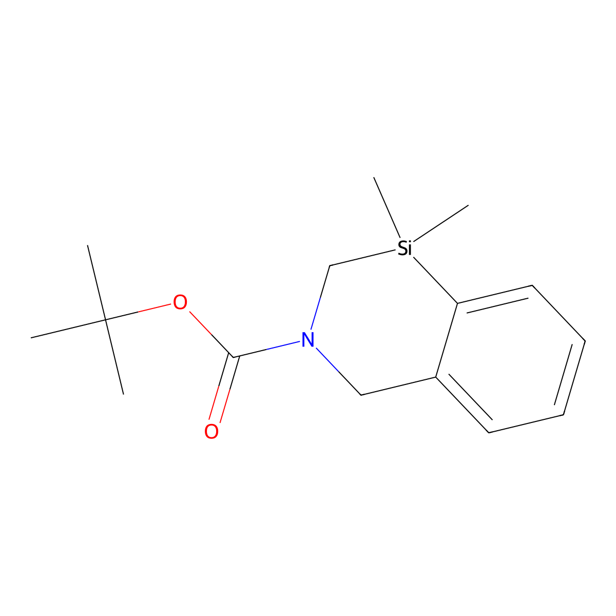 tert-Butyl 1,1-dimethyl-1,2-dihydrobenzo[d][1,3]azasiline-3(4H)-carboxylate molecular structure, CAS 2222440-51-7